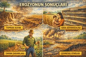 Erozyonun Sonuçları nelerdir, Erozyonun Sonuçları maddeler halinde, Erozyonun Sonuçları kısaca