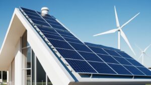 Çevre Kirliliği Çeşitlerini azaltabilmek için Yenilenebilir Enerji Kullanımı Çevre Kirliliği Çeşitlerini azaltabilmek için Yenilenebilir Enerji Kullanımı, çatı güneş sistemi ve rüzgar gülü