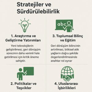 bitkisel atık yağların geri dönüşümü bitkisel atık yağların geri dönüşümü, Geleceğe Yönelik Stratejiler ve Sürdürülebilirlik