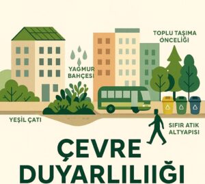 Çevre duyarlılığı; bilgi, duygu, davranış ve sorumluluk dörtlüsünün hayata geçmesiyle doğayı koruyan bilinçtir.